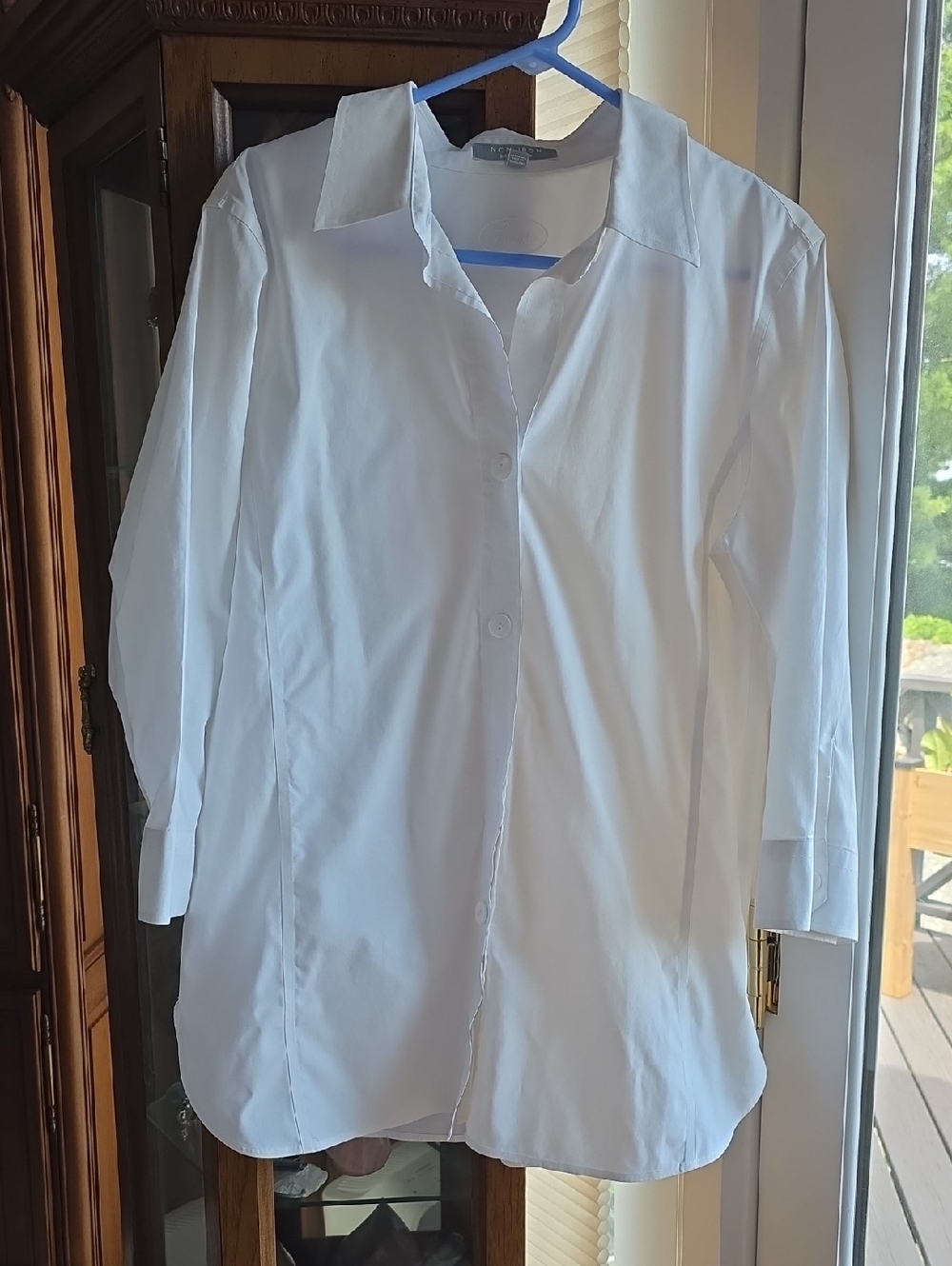 Foxcroft White Button-Down Shirt